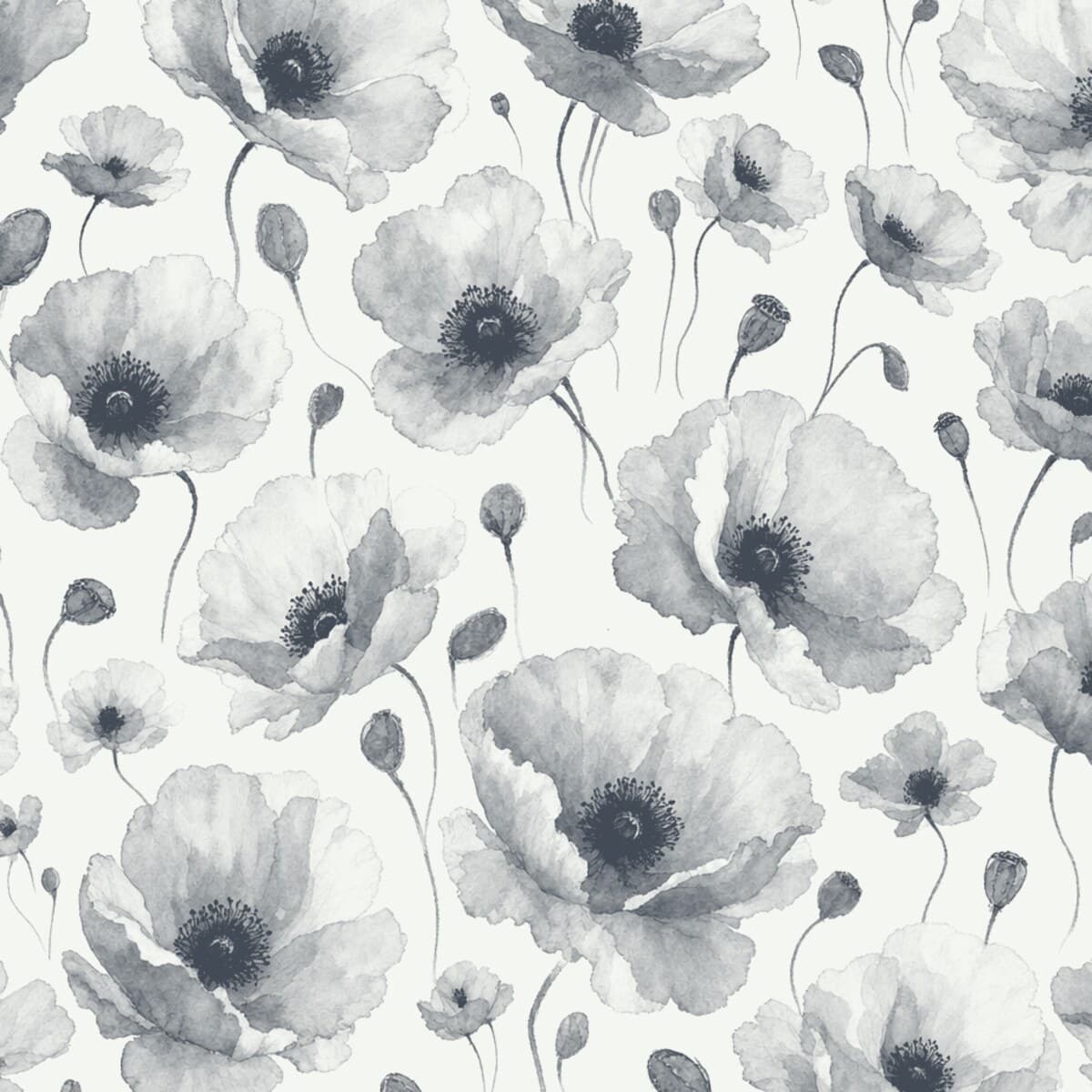 Poppy Toss, printed in Chantilly Lace