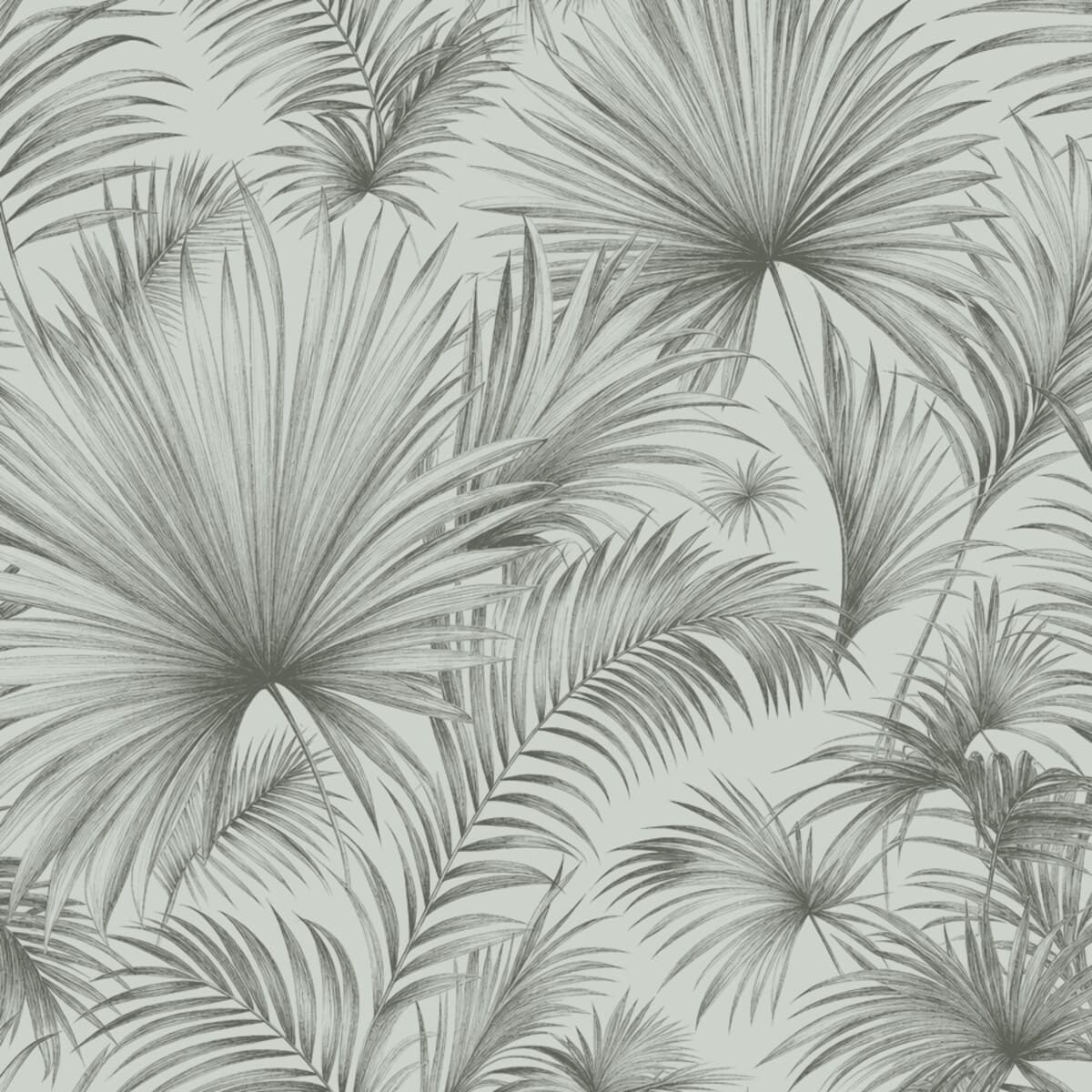 Palm Court, printed in Sea Salt